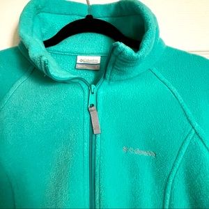 Teal Columbia Zip Up Jacket - Women’s Large